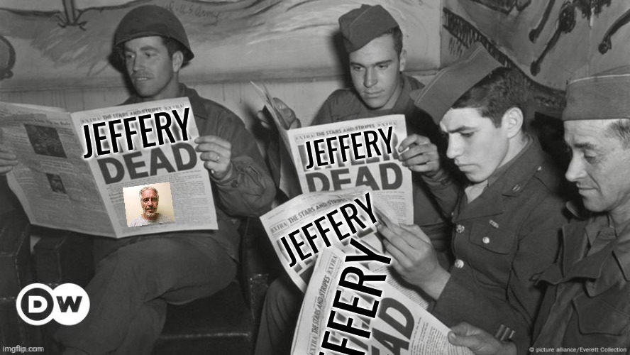 Jeffery Dead | image tagged in jeffery dead | made w/ Imgflip meme maker