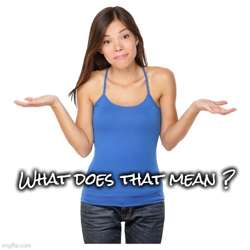 I don't know | What does that mean ? | image tagged in i don't know | made w/ Imgflip meme maker