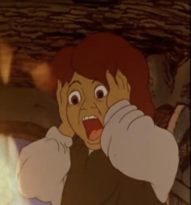 Shocked Frodo Blank Meme Template