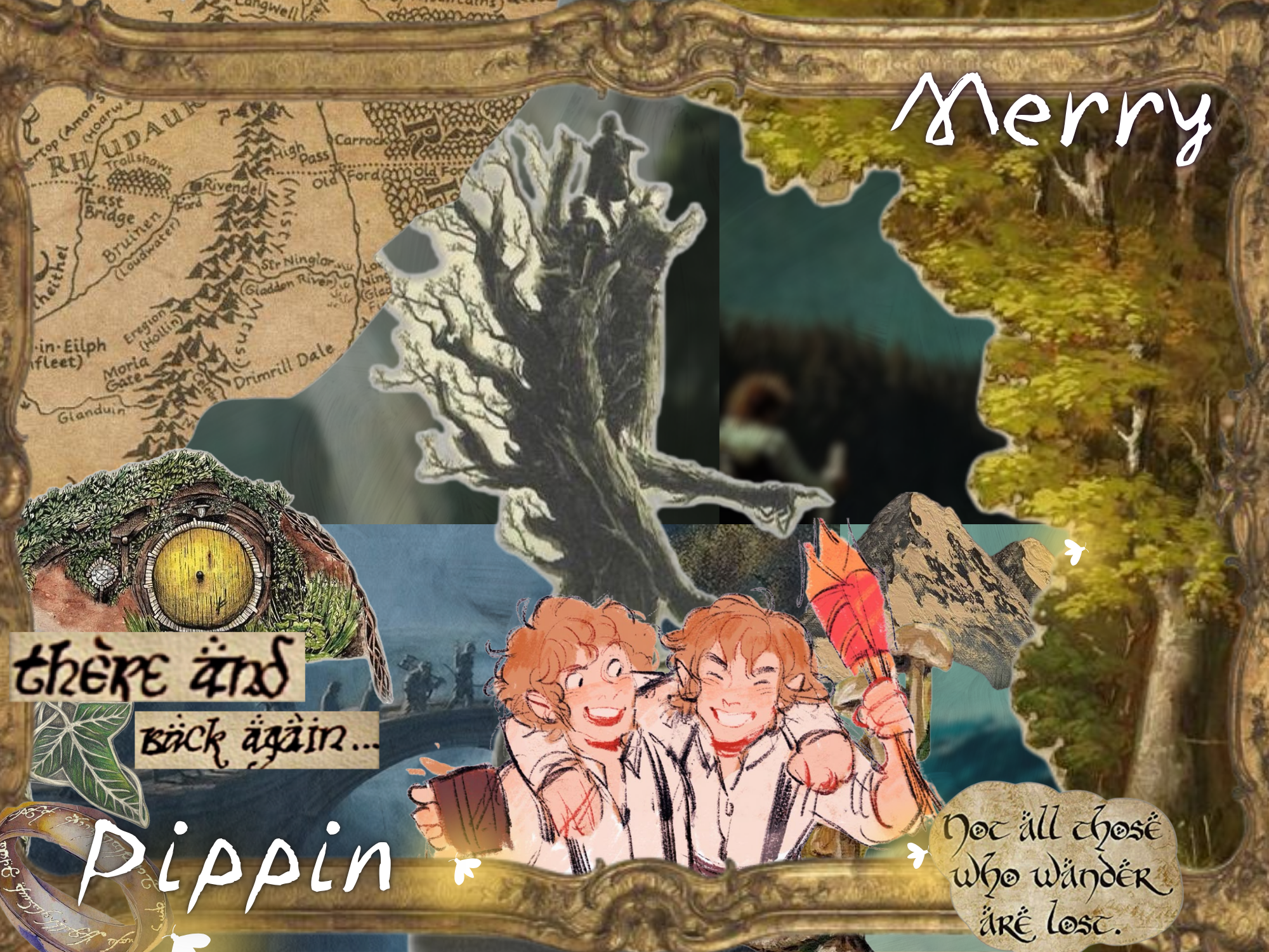 High Quality Merry and Pippin shared temp Blank Meme Template