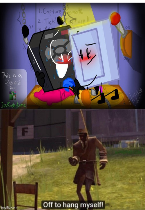 THIS NEEDS TO BE DELETED NOW! | image tagged in blank white template,off to hang myself | made w/ Imgflip meme maker