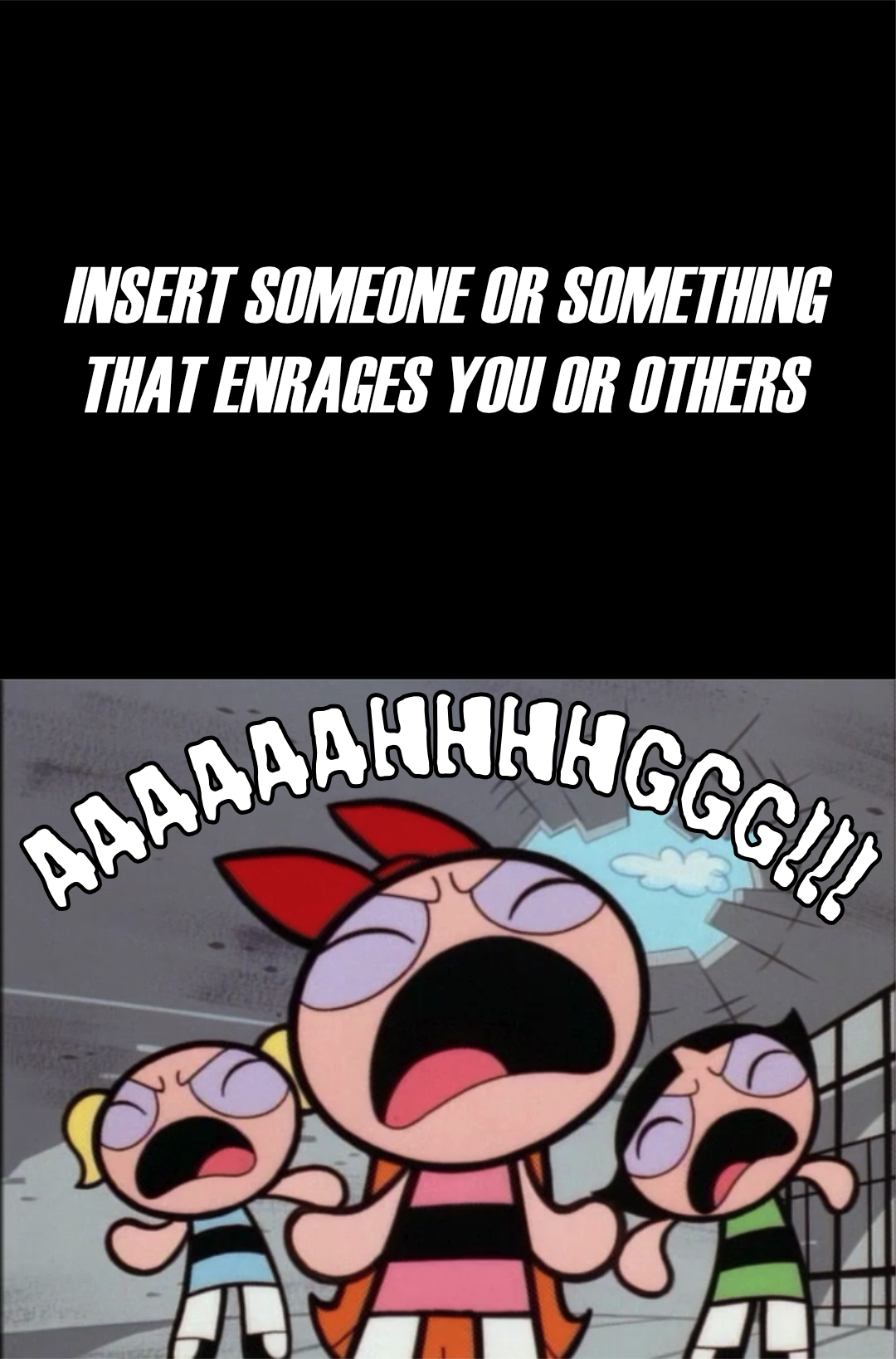 Use this when PPG '16 hate art Blank Meme Template