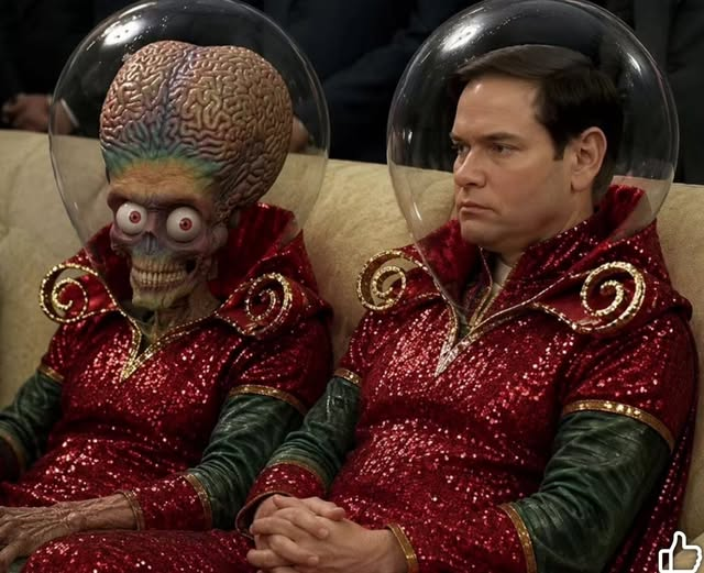 Rubio negotiates with Mars. He wants to keep Mars all white. Blank Meme Template