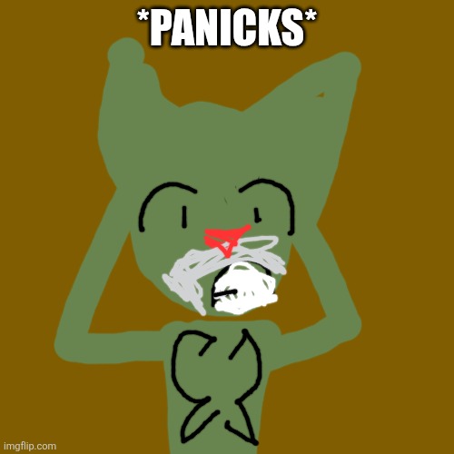 SCENE 20 | *panicks* | image tagged in oggy and the cockroaches,drawing,fanmade | made w/ Imgflip meme maker