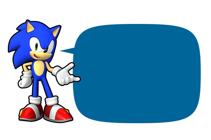 sonic the hedgehog message Blank Meme Template