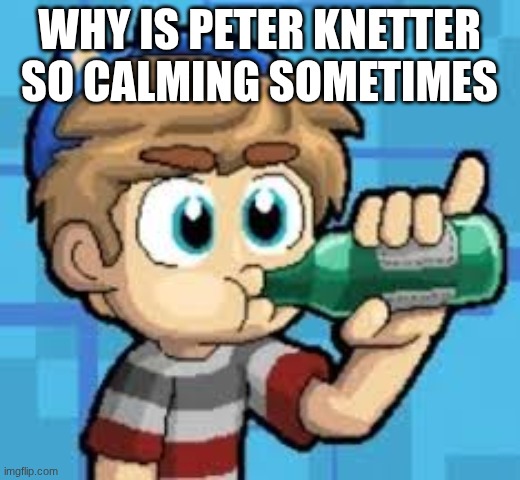 his voice is so soothing | why is Peter knetter so calming sometimes | made w/ Imgflip meme maker