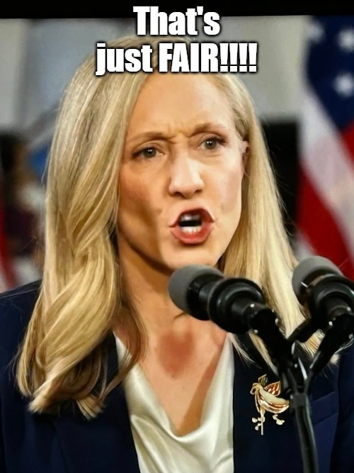 Spanberger | That's just FAIR!!!! | image tagged in spanberger | made w/ Imgflip meme maker