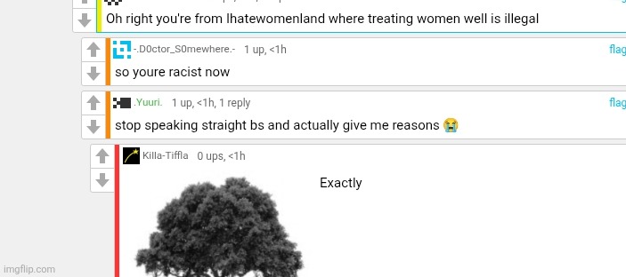 Ok so garfieldfan is racist towards arab people now ok. And he says he's "anti-racist" | made w/ Imgflip meme maker