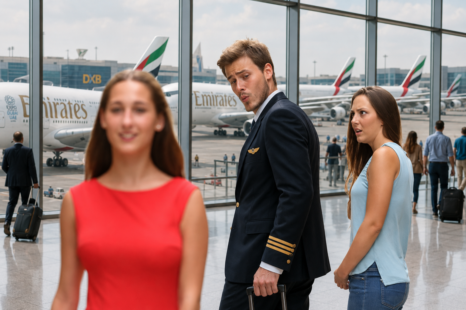 Skycards Distracted Boyfriend Blank Meme Template