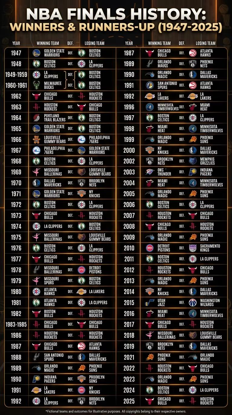 1947-2025 NBA Blank Meme Template