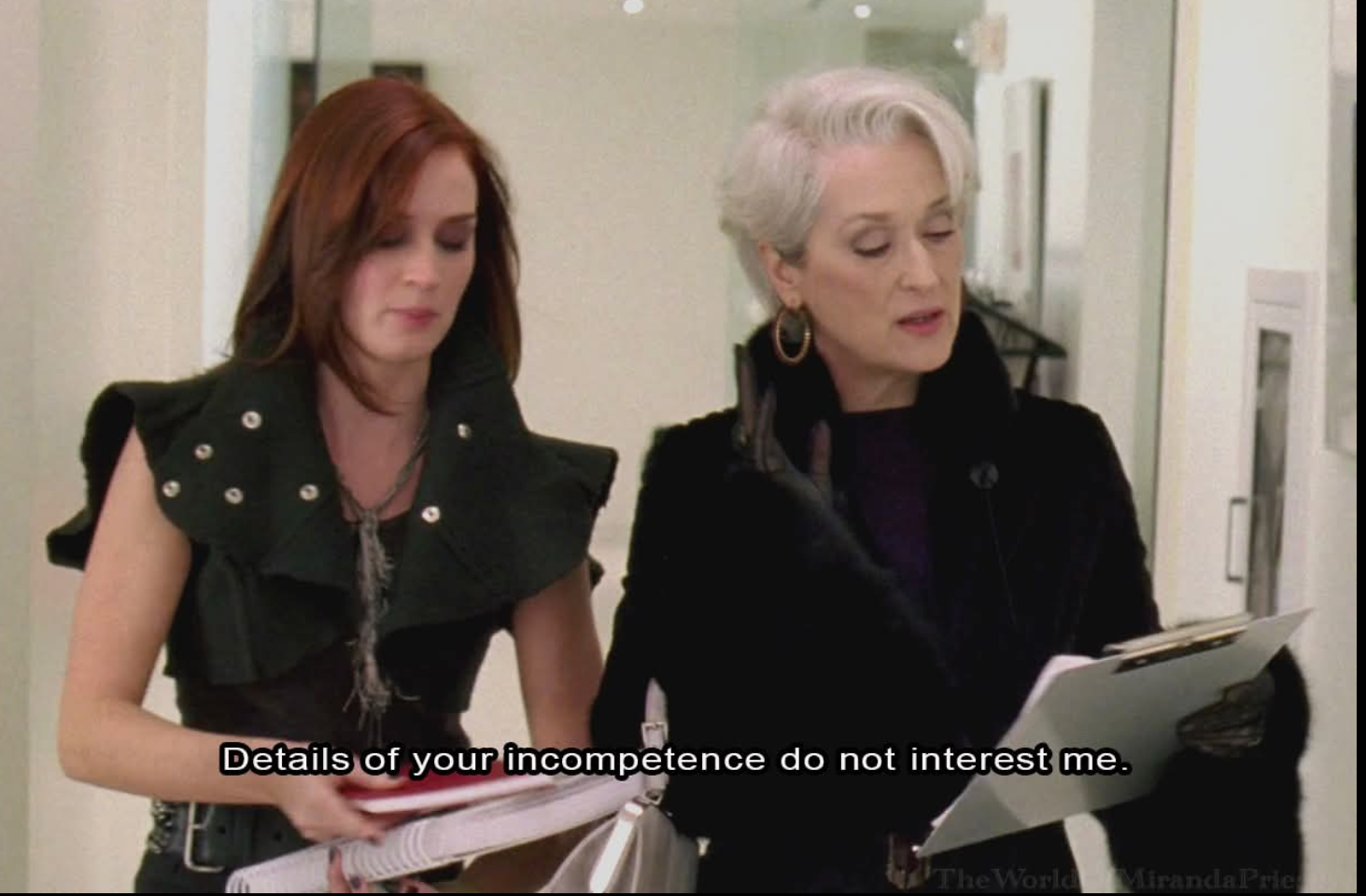 Details of your incompetence do not interest me Blank Meme Template