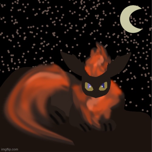 Char the Flareon. My new OC. | image tagged in screenshot 2026-05-18 11 26 51 png | made w/ Imgflip meme maker