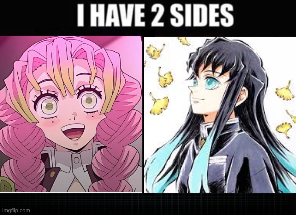 don't ask | image tagged in i have two sides,demon slayer | made w/ Imgflip meme maker