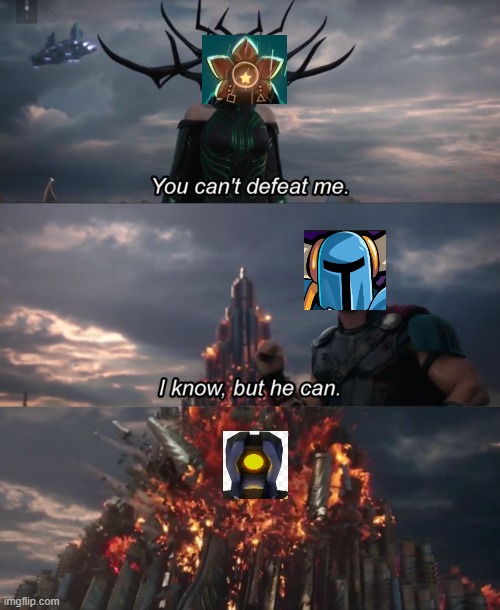 Indie Cross 3 gonna be like: | image tagged in you can't defeat me | made w/ Imgflip meme maker