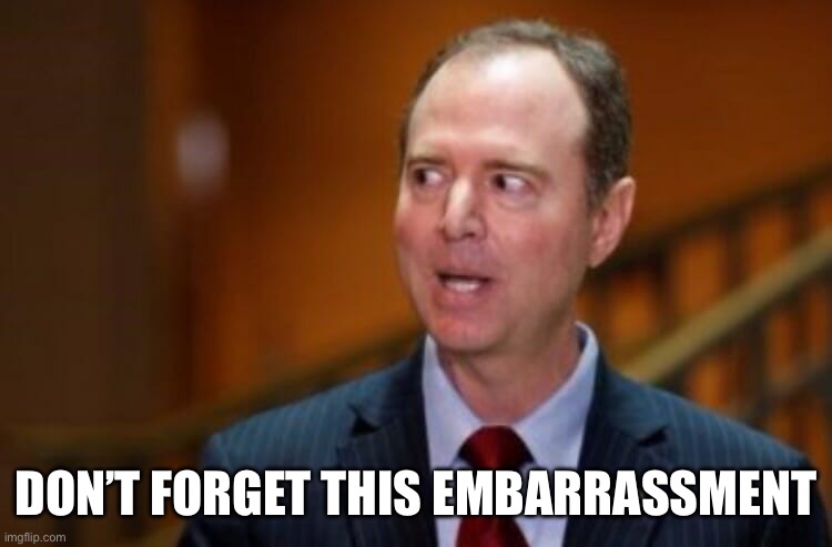 Don’t forget this embarrassment | image tagged in adam schiff | made w/ Imgflip meme maker