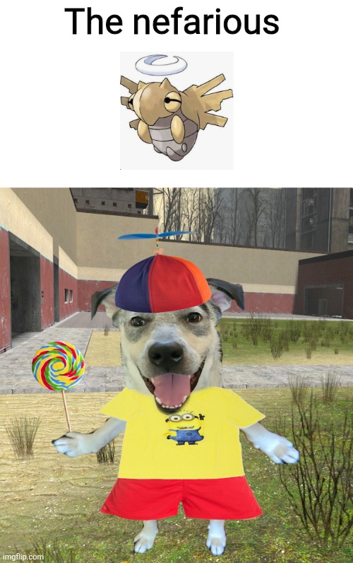 propeller hat dog | The nefarious | image tagged in propeller hat dog | made w/ Imgflip meme maker