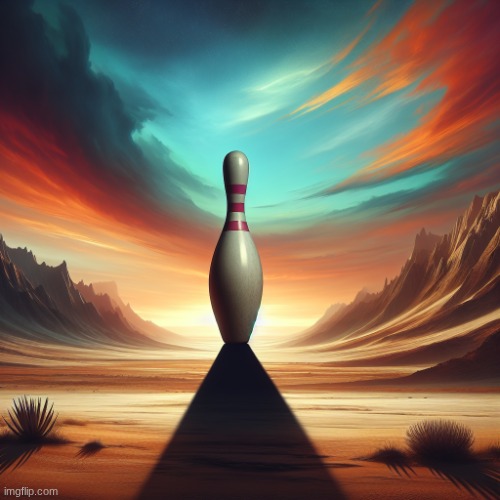 A lone 10 pin bowling | image tagged in a lone 10 pin bowling | made w/ Imgflip meme maker