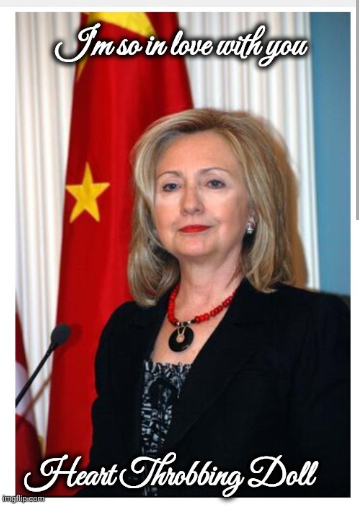 Hillary Heart Throb I'm in Love Blank Meme Template