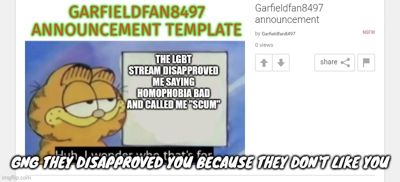 Gng they disapproved you because they don't like you | made w/ Imgflip meme maker