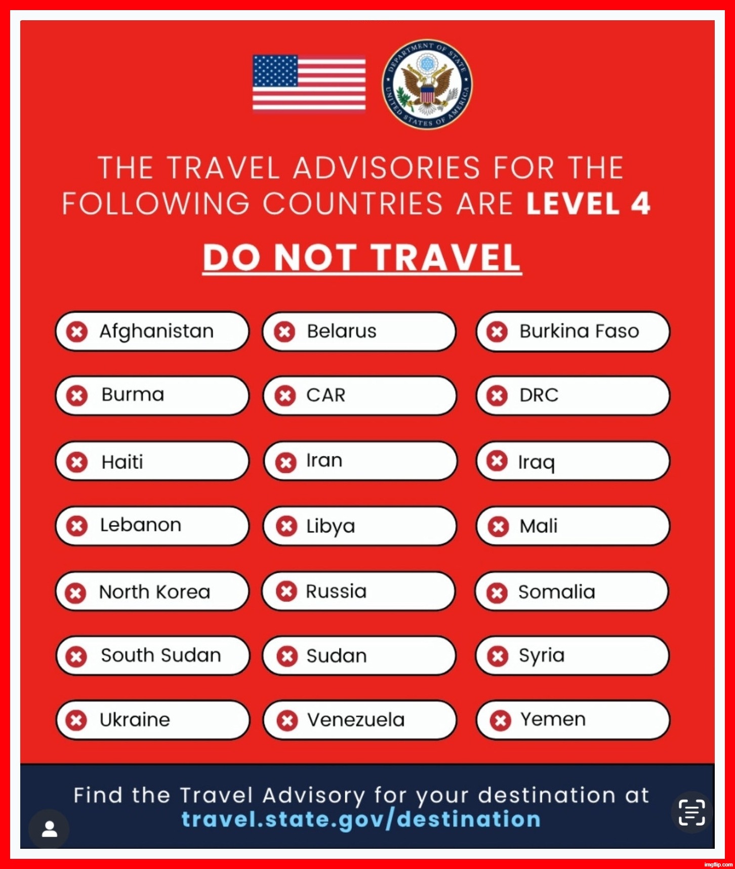 Why would we ever import third world shithole cultures we deem too dangerous to visit? | image tagged in warning sign,third world,shithole,shithole countries,special kind of stupid,special education | made w/ Imgflip meme maker