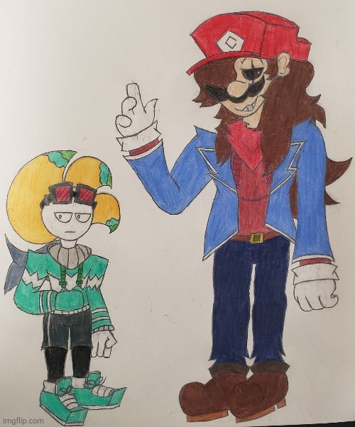 Duo | image tagged in d-sides,ocs,drawing | made w/ Imgflip meme maker