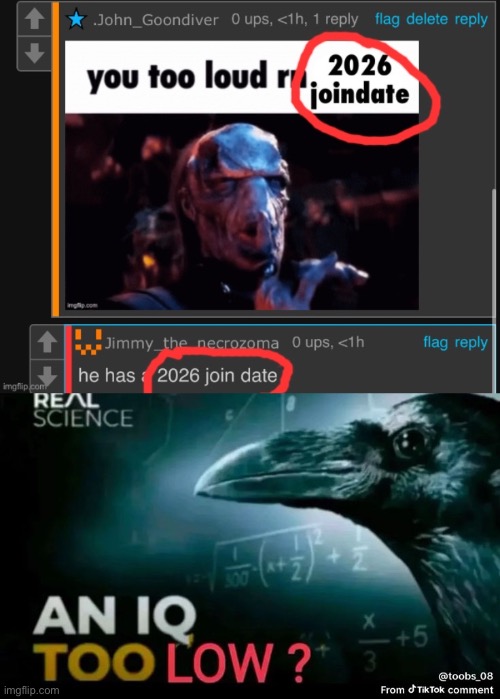 image tagged in an iq too low | made w/ Imgflip meme maker