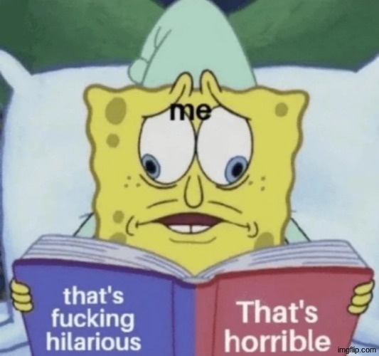 that's fucking hilarious | That's horrible | image tagged in that's fucking hilarious that's horrible | made w/ Imgflip meme maker