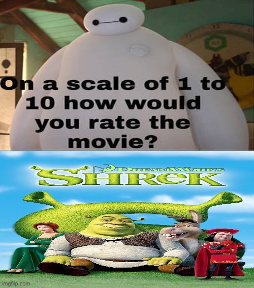 How Would You Rate Shrek (2001)? | image tagged in shrek,dreamworks,baymax,deviantart,crossover,memes | made w/ Imgflip meme maker