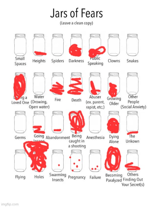 for spiders and snakes its both none because I LOVE SNKES AND SPIDERS SOSOSOSOO MUCH | image tagged in jar of fears clear version,remix | made w/ Imgflip meme maker