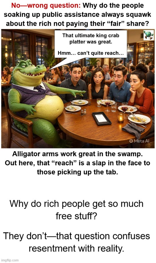 Why do rich people get so much free stuff? | image tagged in maga,conservative,welfare,taxes | made w/ Imgflip meme maker