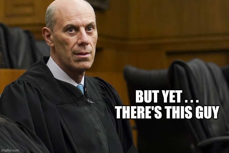 Lunatic Activist Judge James “Jeb” Boasberg | But yet . . .
There's this guy | image tagged in lunatic activist judge james jeb boasberg | made w/ Imgflip meme maker