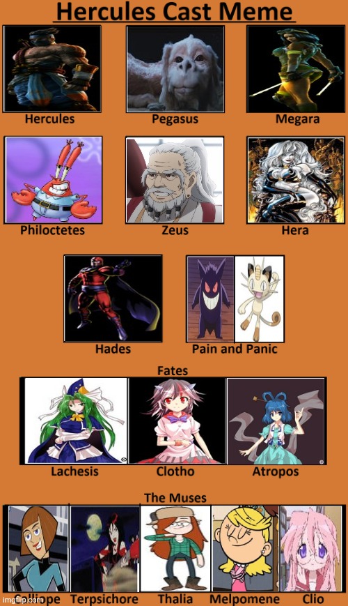 Hercules cast meme (MaxGomora1247 style) | image tagged in hercules_cast_meme_by_blaze_on_fire_dbsmuon-fullview jpg | made w/ Imgflip meme maker