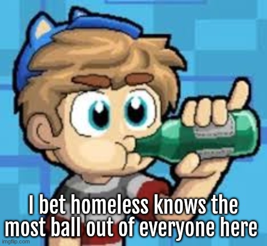 mf knows frickbears. now THATS ball | I bet homeless knows the most ball out of everyone here | made w/ Imgflip meme maker