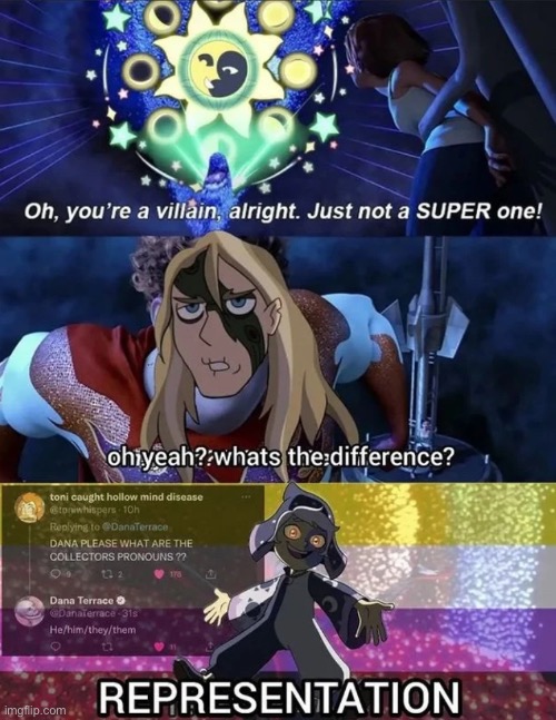 Collected is my twin fr | image tagged in memes,the owl house,lgbtq,non binary,twins,too many tags | made w/ Imgflip meme maker