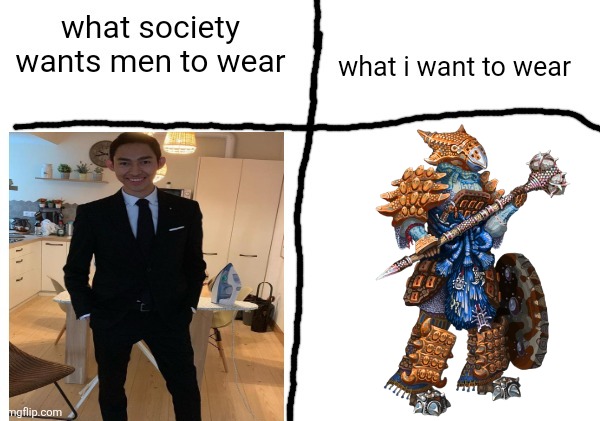 Cool Ankylosaurus Armor | image tagged in what society wants men to wear vs what i want to wear,memes,dinosaurs,relatable memes,humor,lol | made w/ Imgflip meme maker
