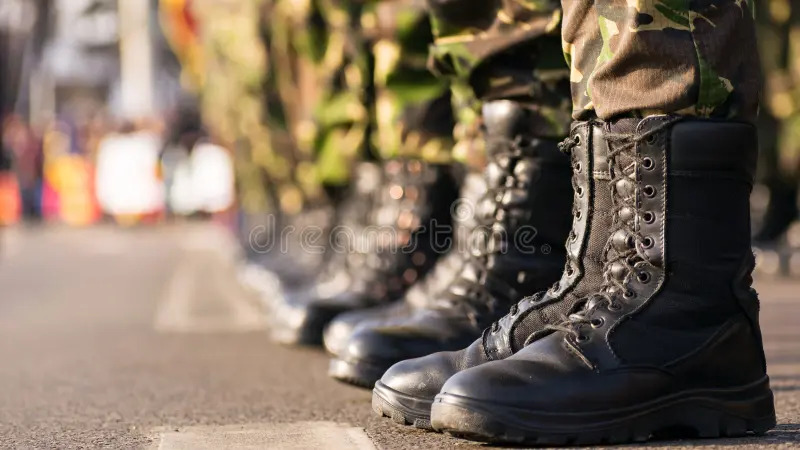 soldier boots Blank Meme Template