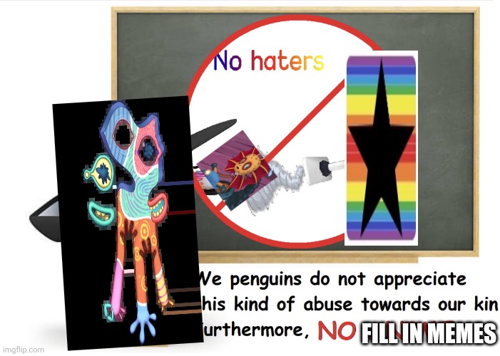 That's ZFM not matkiko | Fill in memes | image tagged in don't hate the no anime penguin | made w/ Imgflip meme maker