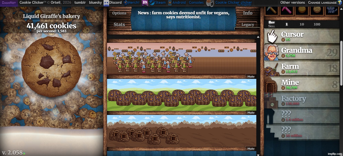 cookie clicker | made w/ Imgflip meme maker