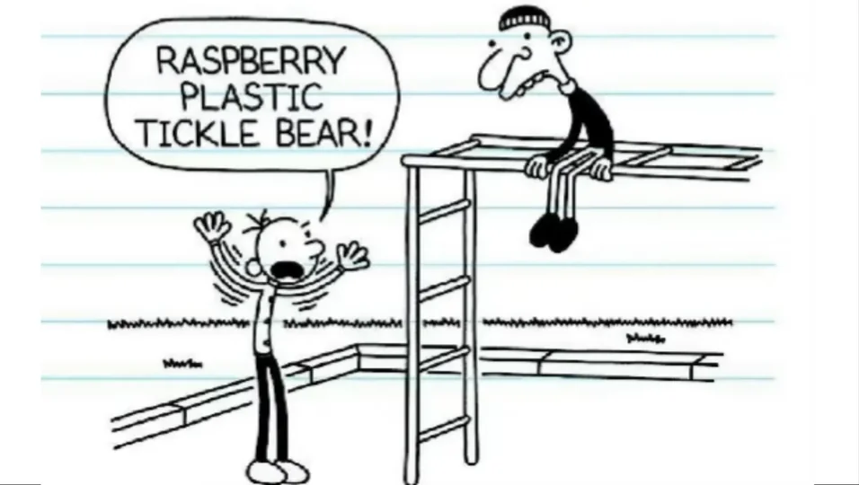 Raspberry Plastic Tickle Bear! Blank Meme Template