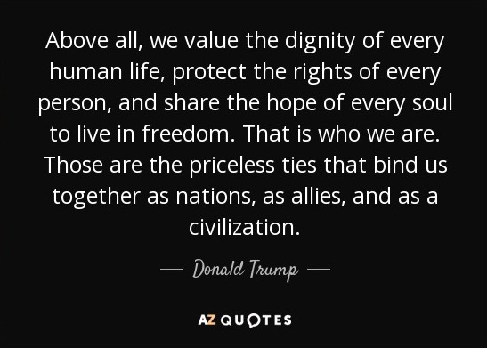 Trump Dignity Quote Blank Meme Template