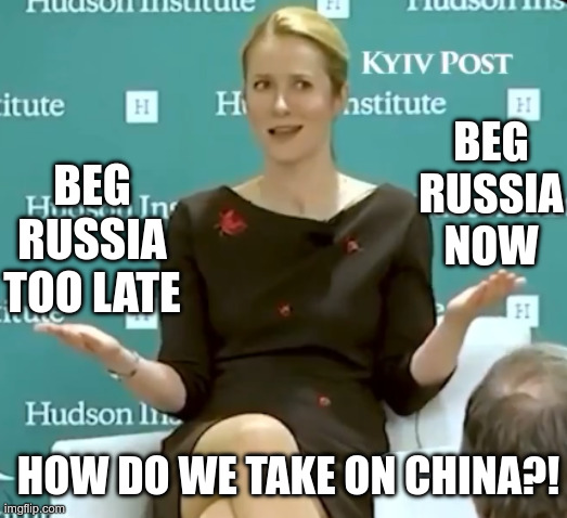 Beg Russia now; Beg Russia too late; How do we take on China?! | made w/ Imgflip meme maker