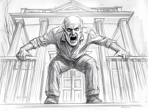 zombie-front-house-ink-black-white-drawing_1308175-47079 Blank Meme Template