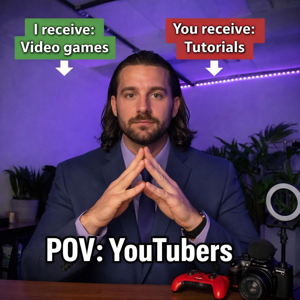 A trade offer meme that says: “I receive: video games, you recei Blank Meme Template