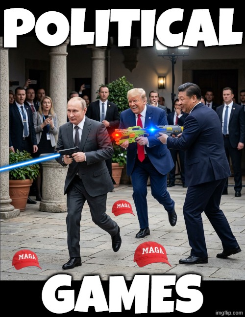 POLITICAL GAMES | political; games | image tagged in donald trump,vladimir putin,xi jinping,cowboy wisdom,inception,iran | made w/ Imgflip meme maker