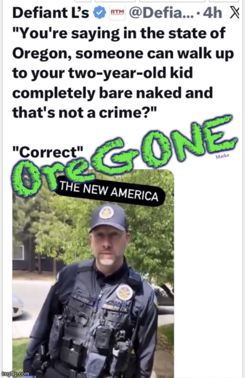 Satan owns Oregon | image tagged in img_0589 jpeg,memes,perverts n degenerates r in charge,try that with my kid,u will pay for it,fjb voters kissmyass | made w/ Imgflip meme maker