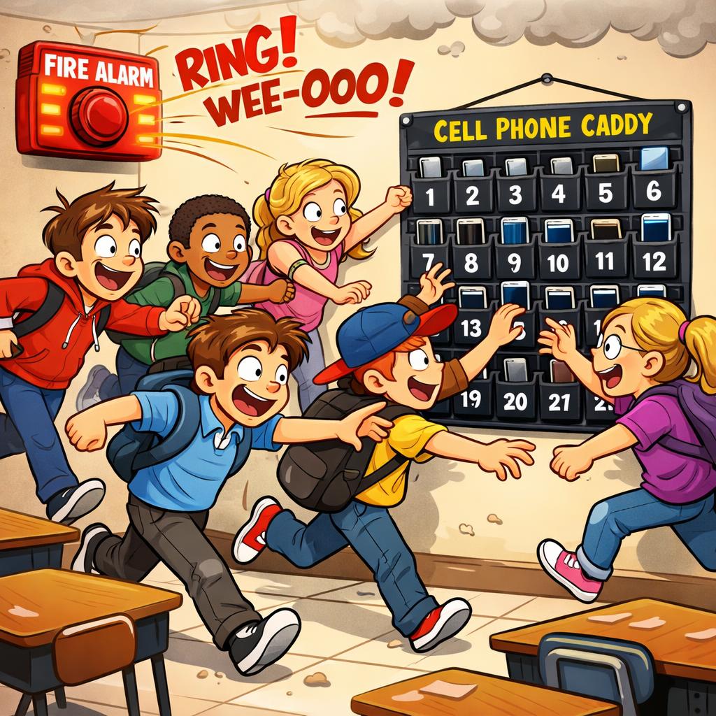 dents running towards the phone caddy when the fire alarm rings Blank Meme Template