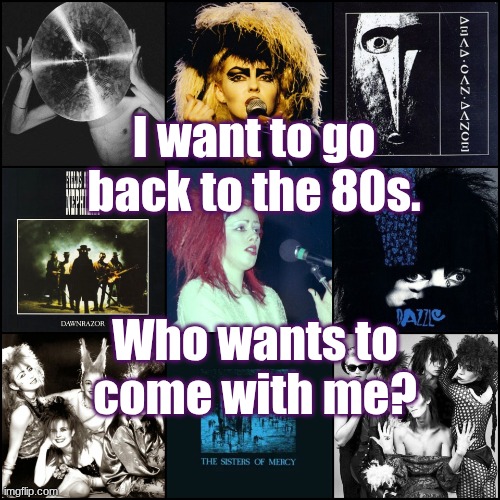 I want to go back to the 80s | I want to go back to the 80s. Who wants to come with me? | image tagged in befunky-collage10 jpg | made w/ Imgflip meme maker