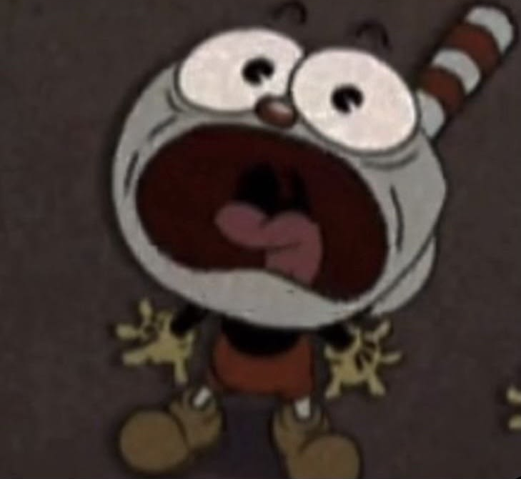 Shocked Cuphead Blank Meme Template