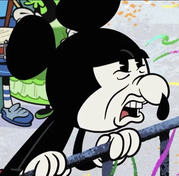 Disgusted Mickey Blank Meme Template