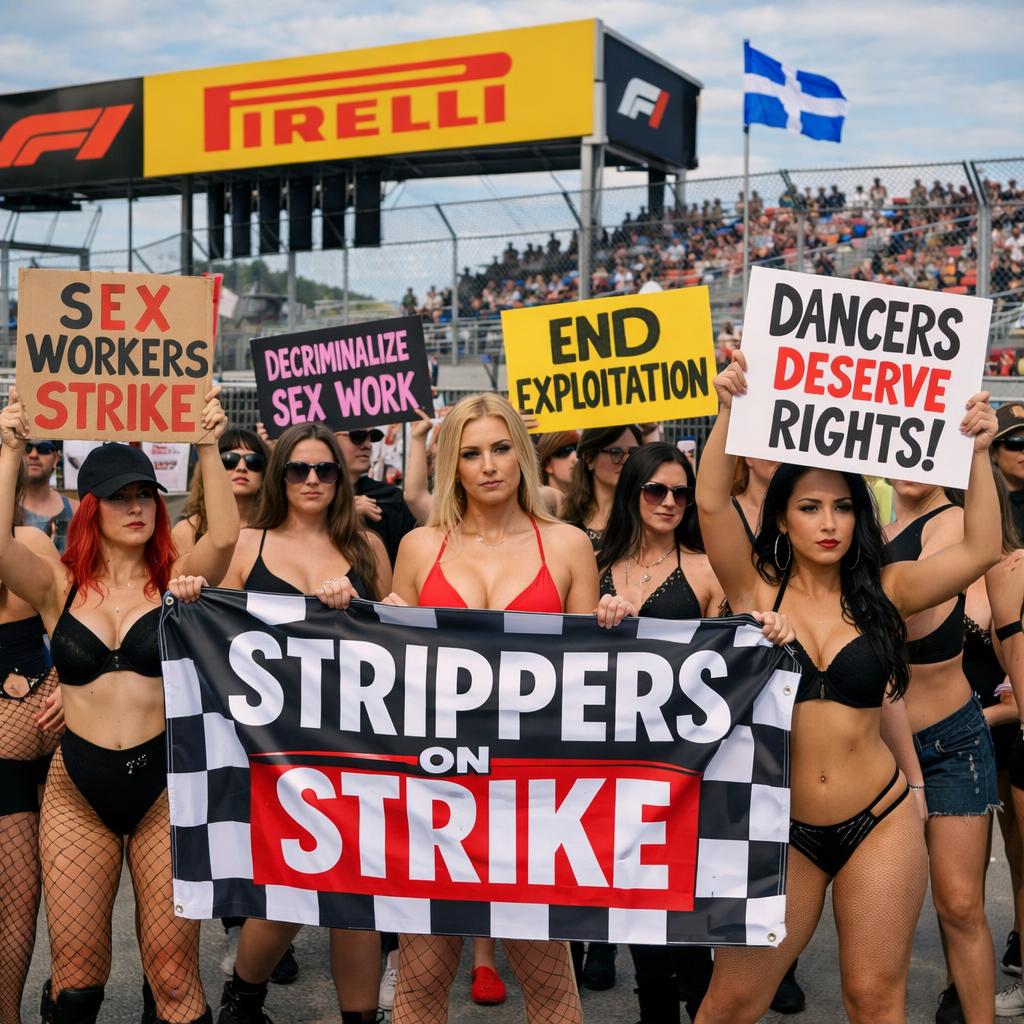 Montreal F1 stripper strike Blank Meme Template